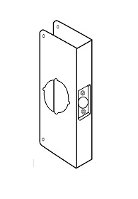 Picture for category Wrap Around Plate For Cylindrical Door Locks with 2-1/8" hole