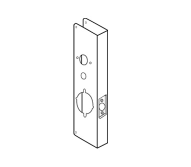 Picture for category Wrap Around Plate For Alarm Lock 2700/T2, 3000 & Dl 4100 Series Trilogy Lock