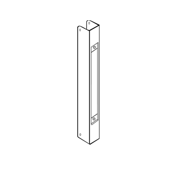 Picture for category Wrap Around Plate For Mortise Lock 86 Cut-out