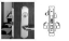 Show details for Corbin Russwin ML2048 RWP Entrance or Apartment Mortise Lock, RW Lever, P Escutcheon ML2048