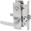 Show details for Corbin Russwin ML2029 ASM Hotel or Motel Mortise Lock, AS Lever, M Escutcheon gq