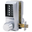 Show details for Dormakaba Simplex EE1011/EE1011-26D Double Sided Pushbutton Lock - Satin Chrome EE1011EE1011-26D-41
