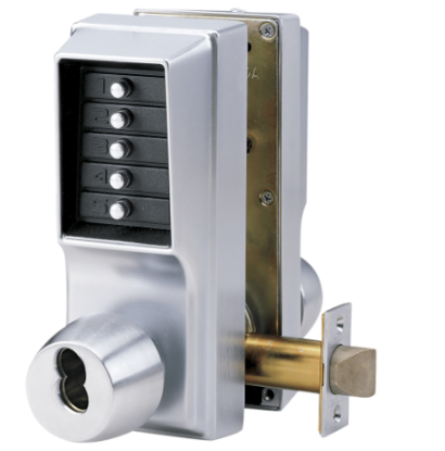 Show details for Dormakaba Simplex EE1021B/EE1021B-26D 2-Sided Lock w/ Key - Satin Chrome EE1021BEE1021B-26D-41