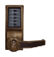 Show details for Dormakaba Simplex LR1041S-05 Pushbutton Lock W/Passage RH RHR - Schlage - Antique Brass LR1041S-05-41