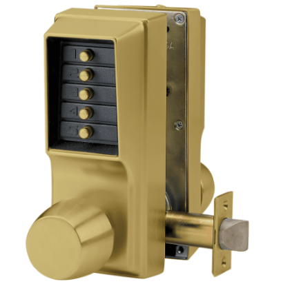 Show details for Dormakaba Simplex EE1011/EE1011-05 Double Sided Pushbutton Lock - Antique Brass EE1011EE1011-05-41