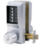 Show details for Dormakaba Simplex EE1021M/EE1011-03 2-Sided Lock f/ Medeco - Bright Brass EE1021MEE1011-26D-41
