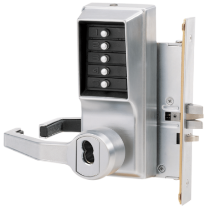 Show details for Dormakaba Simplex L8146B-26D Mortise Lock - LH - Best IC - Satin Chrome L8146B-26D-41
