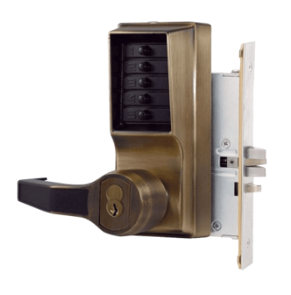 Show details for Dormakaba Simplex L8146B-05 Mortise Lock - LH - Best IC - Antique Brass L8146B-05-41