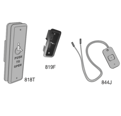 Show details for LCN 8310-3818TWF Actuator, Jamb Mount, Logo, Text, Wireless, Flush, 1-1/2" x 4-3/4" 8310-3818TWFf