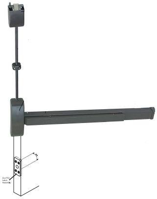 Show details for Cal-Royal ALBR9860V / ALBRF9860 Vertical Rod Exit Device Less Bottom Rod CRLBR9860V