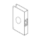 Show details for Don-Jo 55A-BZ-CW Wrap Around Plate For Locks With Extended Or Converted Backsets - Satin Bronze 55-A-CW