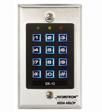 Show details for Securitron DK-12 Digital Keypad System - All-in-One Keypad System for Single-Door Traffic Control DK-12
