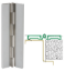 Show details for Ives 702 Full Surface Pin And Barrel Continuous Hinge - Stainless Steel - 85" 602