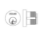 Show details for Schlage 30-001C 114 Mortise Cylinder For Schlage L Series Mortise Locks W/ Rose Trim - 1-1/4" 30011c