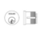 Show details for Schlage 30-021C 138 Mortise Cylinder For L Series Mortise Locks W/ L and N Escutcheons- 1-3/8" 30021c