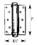 Show details for S.Parker 2029 TH7 Single Action Non-Template Spring Hinge 7" - Prime Coat - Pair 20297