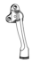 Show details for S.Parker B1135 Kick Down Door Holder, Cast Solid Brass, 5" (3 Holes) - Box of 10 diecastkick