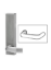 Show details for Adams Rite 3080-02-09U Entry Trim Without Cylinder Hole - Universal Kit - Round Handle 3080-02-09U