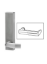 Show details for Adams Rite 3080E-03-09U Electrified Entry Trim Without Cylinder Hole - Universal Kit - Square Handle 3080-09-03U