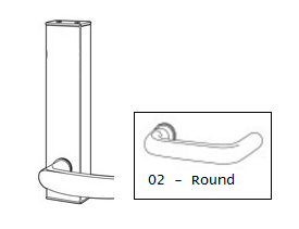 Show details for Adams Rite 3080E-02-09U Electrified Entry Trim Without Cylinder Hole - Universal Kit - round Handle 3080-02-09roundno