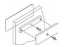 Show details for Rofu 21055 Armature Mounting Plate Bracket for Glass Doors - For Models 8606/8512/8612 - Alum 21055