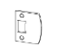 Show details for Schlage 10-026 Full Lip strike, No Box, Square Corner, 1-1/8" Lip Length 10-026