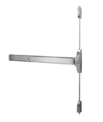 Show details for Dormakaba 9800BB Grade 1 Surface Vertical Rod Exit Device, Narrow Stile Pushpad, 36" Length, 7' Height, Non-handed d9800