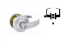 Show details for Imperial GAL-1180P-626 Standard Duty Storeroom Lever Set - Satin Chrome gal1180P