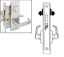 Show details for Cal Royal WI8466 SE US26D Heavy Duty Grade 1, Store Door Lock Mortise Lockset - Satin Chrome WI8466