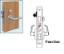 Show details for Cal Royal SC8453LG US32D Heavy Duty Grade 1, Entrance Ligature Resistant Mortise Lockset - Stainless steel SC8453LG