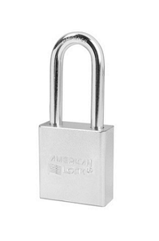Show details for American Lock A3201WO 1-3/4 In. Wide Solid Steel Body, 2 In. Tall 5/16 In. Diameter Boron Shackle, SFIC Without Cylinder A3201WO