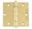 Show details for Cal-Royal SBBH35 Full Mortise, Standard Weight, Two Ball Bearing, Solid Brass Hinge, 3 1/2" x 3 1/2" - Box Of 2 Cal-RoyalLIFSBBH35