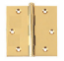 Show details for Cal-Royal SBH35 Full Mortise, Standard Weight, Plain Bearing Solid Brass Hinge, 3 1/2" x 3 1/2" - Template - Box Of 2 Cal-RoyalSBH35