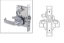 Show details for PDQ MR135, F Series Grade 1 Extra Heavy Duty Entrance, Storeroom Mortise Lock MR135