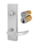 Show details for Cal-Royal ICSCHDRLESC-00 Entrance Exit Device Escutcheon Lever Trim - Stainless Steel - Accepts Schlage LFIC Core Cal-RoyalICSCHDRLESC-00