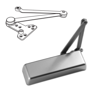 Show details for PDQ 7101-BC-DS Grade 1 Institutional Closer, Backcheck, Door Saver (Limiting Stop) Arm 7100DS
