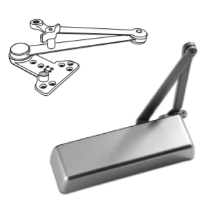 Show details for PDQ 7101-BC-DS-HO Grade 1 Institutional Closer, Backcheck, Door Saver (Limiting Stop) - Hold Open Arm 7100DSHO