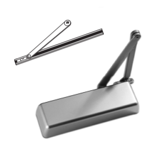 Show details for PDQ 7101-BC-TA-HO Grade 1 Institutional Closer, Backcheck, Track Arm - Hold Open 7100TA