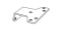 Show details for PDQ 999022 PAHO PARALLEL ARM BRACKET- HOLD OPEN applications, For 5100 Closer PDQ-PA.ARM