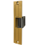 Show details for Trine 004 24AC Electric Strike - 6-1/4" x 1-3/8" Faceplate - Brass Powder Coated 004-24DC