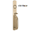 Show details for PHI Precision M2005C-630 Apex Series Narrow Stile Trim, Key Controls Thumb Piece, C Design Pull - Mortise Type Cylinder 2005C