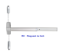 Show details for Von Duprin RX9827EO / RX9927EO Surface Vertical Rod - Request to Exit Switch RX9827