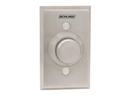 Show details for Schlage Electronics 631AL-DA, 1-1/4" Metal Button, Single Gang, Aluminum Button, Delayed Action (0-60 Seconds) 631ALl
