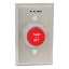 Show details for Schlage Electronics 621RD-EX, 1-1/4" Button, Red, "PUSH TO EXIT", Single Gang 621RDEX