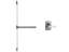 Show details for Falcon 19V-KIL-BE Surface Vertical Rod Panic Exit Device, 914 Key-in-lever Blank Escutcheon Lever Rose Trim 19VKIL-BE