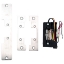 Show details for RCI S65U 32D Centerline Electric Strike, Universal, Includes 3 Faceplate, Standard Profile, Satin Stainless Steel RUT100S65U32D