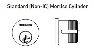 P - 6 Pin Mortise Cylinder (standard)