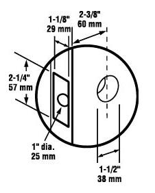 2-3/8" Backset