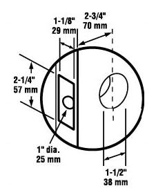 2-3/4" Backset