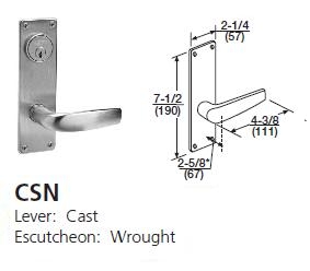 CSN -Citation Cast Lever W/ Wrought Escutcheon [+$144.65]